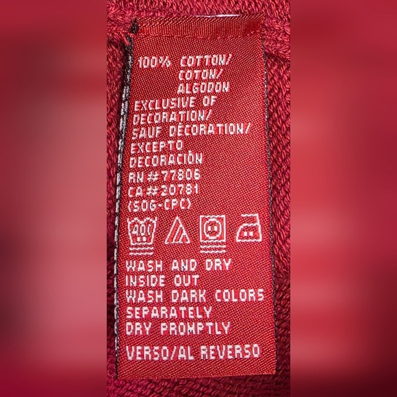 Tommy Hilfiger Women's Red Cotton Knit Pullover Sweater. Med - Picture 7 of 16